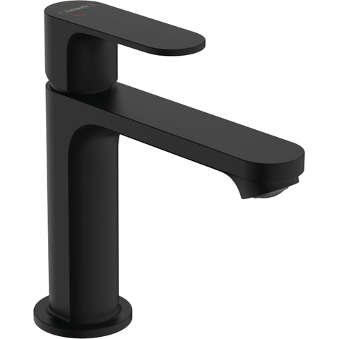 Hansgrohe Rebris s 1 greeps wastafelkraan - 110 - coolstart - zonder afvoer - mat zwart SW796599
