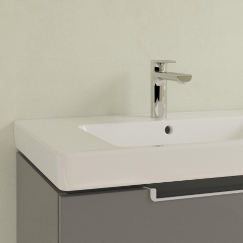 Villeroy & Boch Subway 2.0 dubbele wastafel - 1300x470mm CeramicPlus - 2 kraangaten - White Alpine (glans wit) 1024041