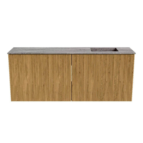 Mondiaz JOYA-DLUX 100cm toiletmeubel - kleur Oak - Wastafel FAYE positie Rechts Zonder kraangat kleur Oza. SW1424100