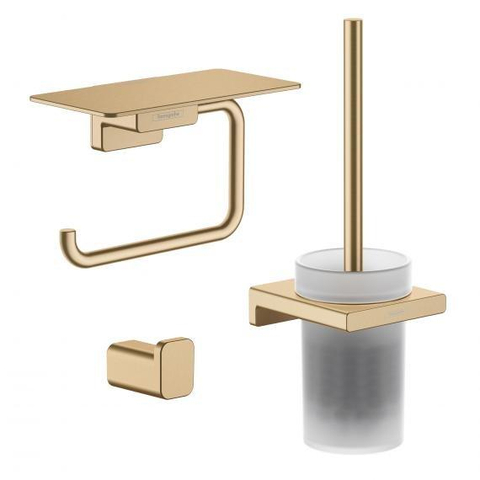 Hansgrohe Addstoris Toiletaccessoireset - driedelig - geborsteld brons SW1079986