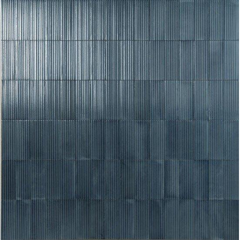 Ceralto Drapé Mural Decor-strip - 7.5x20cm - 12.5mm - Blu SW669920