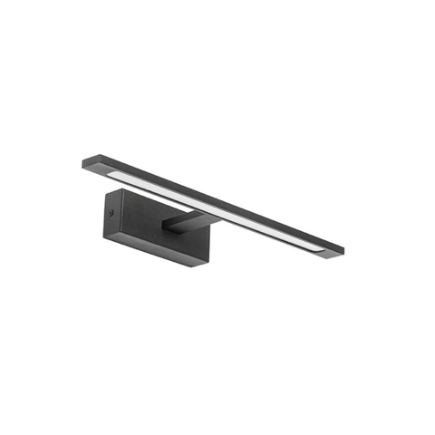 QAZQA Jerre wandlamp - 41.5x13.5x5.5cm - incl. LED - IP44 - mat zwart SW1187229