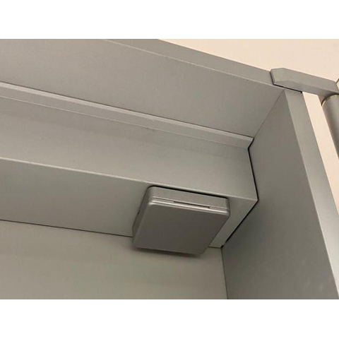 Xellanz Bright armoire de toilette – 120 x 60 x 14 cm – LED directe en haut – avec prise – Aluminium SW75892