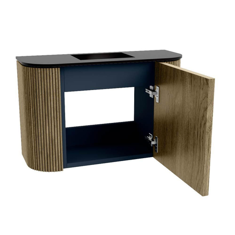 Mondiaz JOYA 63.2cm toiletmeubel - ronding links en rechts kleur Dusk - Wastafel FAYE positie Midden Zonder kraangat kleur Urban. SW1421682