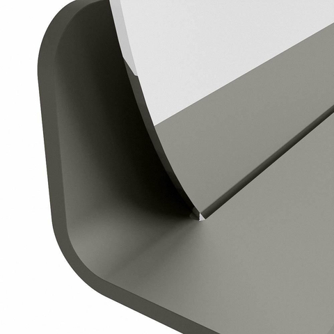 Mondiaz SPOT miroir – Ø 60 cm – avec tablette – Smoke (brun clair) SW1235620