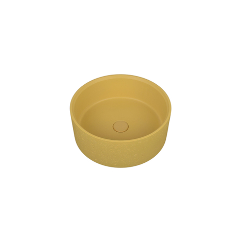 Ideavit Idea.deep vrijstaande wastafel - 39x15cm - rond - incl. pop-up afvoer - beton D10 SW1237681