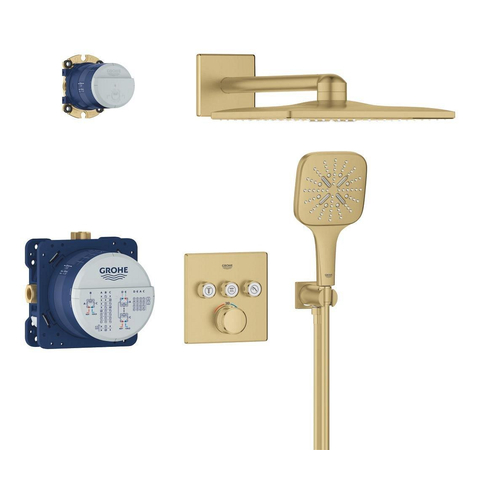 Grohe Grohtherm SmartControl Perfect Showerset - compleet - brushed cool sunrise (goud) SW1077217