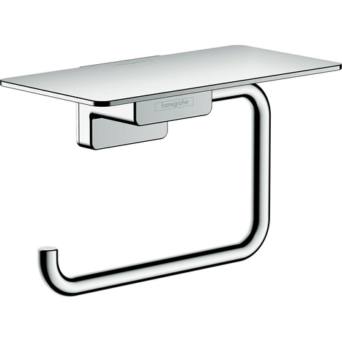 Hansgrohe AddStoris Q closetrolhouder - met planchet - hoogglans chroom SW651244