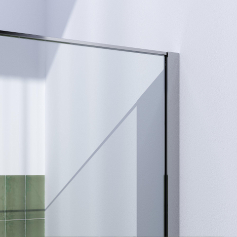 Brauer Season Douche à l'italienne - 100x200cm - verre clair avec cadre - Chrome SW1039049