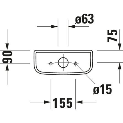 Duravit D-code Reservoir - 390x375x175mm - dualflush - met binnenwerk - wit 0315246