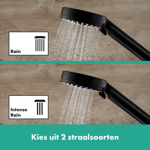 Hansgrohe Vernis Blend - 240 - 1jet - showerpipe - met thermostaat - mat zwart SW803227