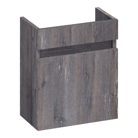 BRAUER Joy fonteinonderkast - 40x45x22cm - 1 deur - greeploos - rechtsdraaiend - Driftwood SW522710