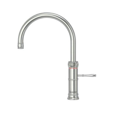Quooker Classic Fusion Round kokendwaterkraan - draaibare uitloop - Combi+ reservoir - Warm / kokend water - RVS SW299660
