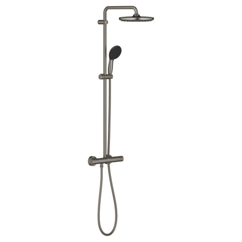 GROHE Vitalio Start doucheset - met thermostaat - geborsteld hard graphite (antraciet) SW1590101