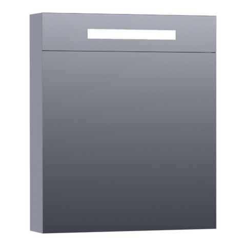 BRAUER Promise Deluxe spiegelkast – 59x70x15 cm – directe LED – linksdraaiende – Grijs mat SW371679