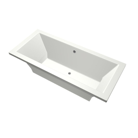 Xenz Society Baignoire duo - 170x75x53 - bonde centrale - acrylique - blanc mat SW102900