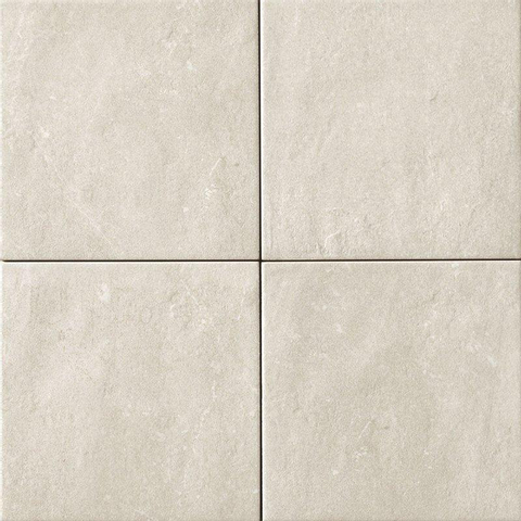 Terravito Ellino carreau mural et de sol - 20x20cm - 9mm - Carré - Aspect pierre naturelle - Blanc mat SW88626