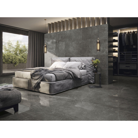 SAMPLE Terravito Unicoa wand- en vloertegel - 120x120cm - 9mm - gerectificeerd - Zwart SW1221713