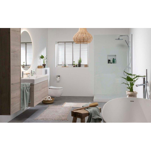 Plieger Ambi Round miroir – rond Ø 60 cm – LED indirecte tout autour – Argent SW225412