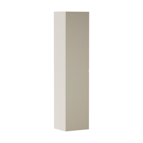 Hansgrohe Xevolos E Armoire haute - 176x40x37cm - 2 portes - façade patterned bronze - push to open - charnière gauche - sand matt beige SW995461
