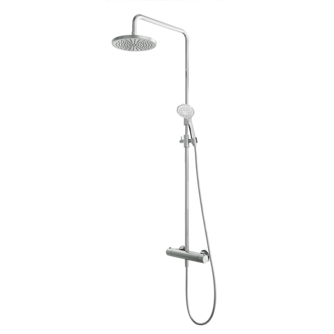 Hotbath Buddy Thermostatsiche regendoucheset - 20cm ronde hoofddouche 3 standen ronde handdouche - hoogglans chroom SW18643