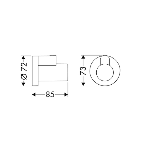 Hansgrohe Flowstar - stopkraan - voor sanitaire toestellen - geborsteld brons SW528754