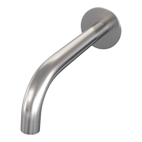 BRAUER Brushed Carving robinet de baignoire encastré thermostatique - boutons poussoirs SET 03 - bec de baignoire - douchette barre - flexible de douche - coude d'alimentation mural - inox brossé PVD SW925436