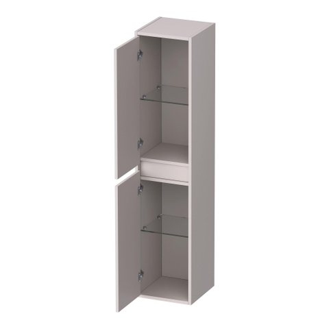 BRAUER Adore Wavy colonne haute - 160x35x35cm - 2 portes - ouverture à gauche ou à droite - sans poignée - sable mat SW1198568