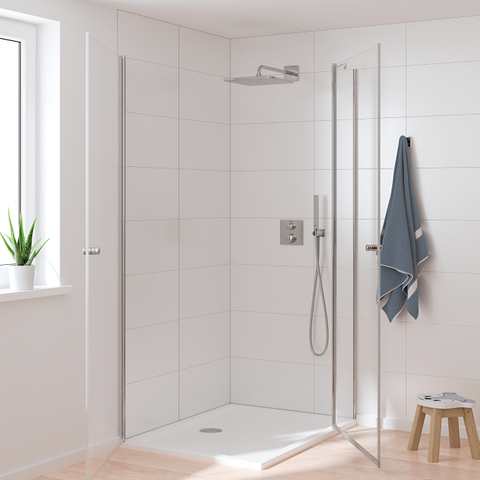 Grohe Precision ensemble de douche pluie encastré – thermostatique – douche de tête 31 x 31 cm – douchette bâton – chrome SW1120181