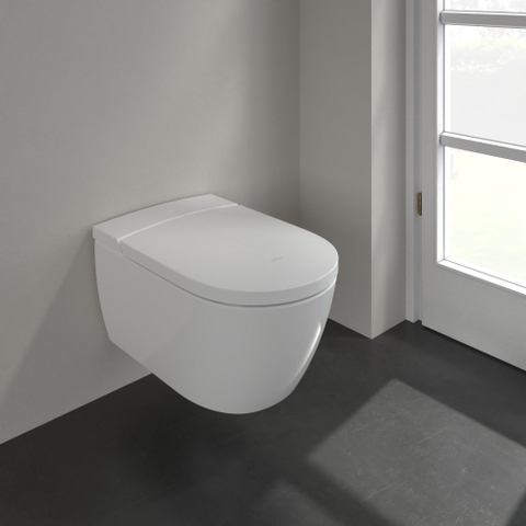 Villeroy & Boch Viclean I - 100 combipack douche wc Directflush CeramicPlus - spoelrandloos - White Alpine (glans wit) SW106589