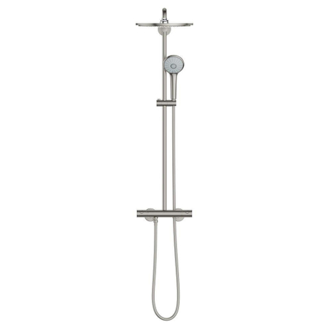 Grohe Euphoria xxl Regendoucheset Opbouw - hoofddouche 31cm - handdouche rond - Supersteel (RVS) SW73269