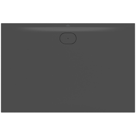 Villeroy & Boch Ecora douchebak - 150x100x3.5cm - afvoer lange zijde - anthracite (antraciet) SW1558973