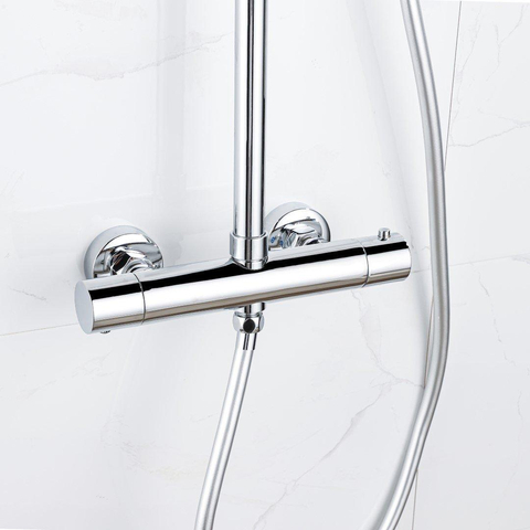 Fortifura Calvi doucheslang glad - 150cm - hoogglans chroom SW767378