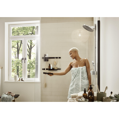 Hansgrohe Wallstoris Handdoekhaak - 1.8x3.9x3.2cm - 2 stuks - mat zwart SW651146