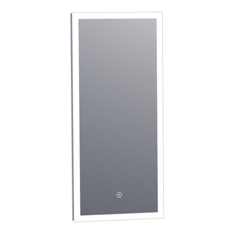 BRAUER Jade miroir – rectangle – 36 x 80 cm – LED directe – à intensité variable, commande tactile – Aluminium (Argent) SW278205