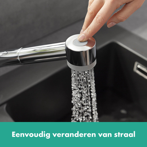 Hansgrohe Talis s keukenkraan met vuistdouche chroom SHOWROOMMODEL SHOW25596