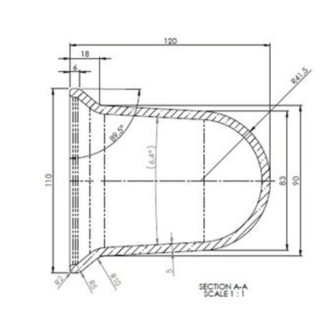 Geesa Standard Collection Insert en verre pour ensemble balai de WC GA80352