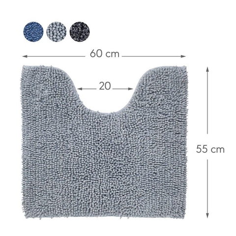 Sealskin Misto Tapis de toilettes Coton 55x60 cm Gris SW71617