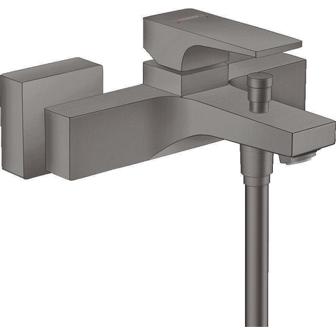 Hansgrohe Metropol Badkraan - met omstel - met koppelingen - hoogglans zwart chroom SW358667