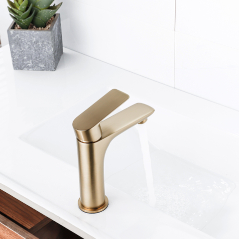 Adema Sparkle 2.0 wastafelmengkraan - goud mat - licht beschadigd -OUTLET UDEN STORE41769
