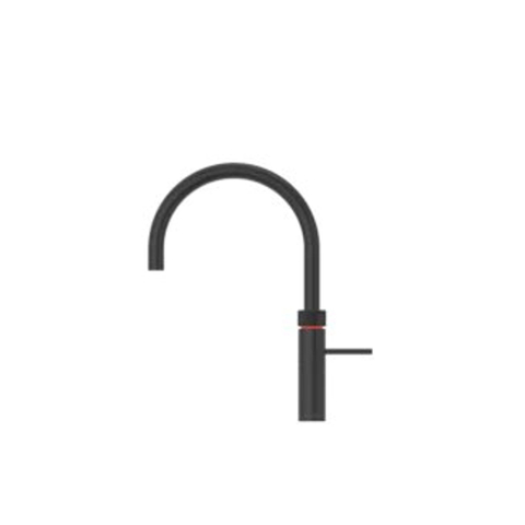 Quooker Fusion Round kokendwaterkraan - draaibare uitloop - Combi incl. Cube reservoir - Warm / kokend / bruisend / gefilterd water - Zwart SW299762