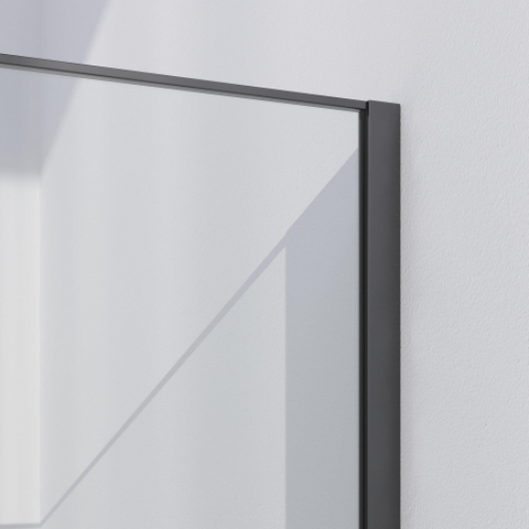Brauer Season Douche à l'italienne - 90x200cm - verre clair avec cadre - Gunmetal SW1039037