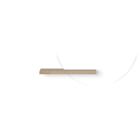 Looox Wood Collection tablette de miroir – asymétrique – 60 x 3 x 13 cm – Chêne old grey SW374824