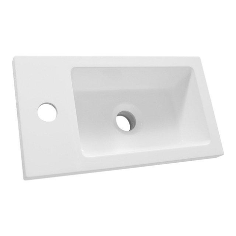 BRAUER Joy fonteinonderkast - 40x45x22cm - 1 deur - Solar Slim opbouw fontein 40 - 1 kraangat - zijdeglans wit - mat mokka SW1474819