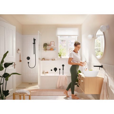 Hansgrohe Rebris s 1 greeps badmengkraan - inbouw zheidsco - met EN1717 iBox universal - mat zwart SW802957