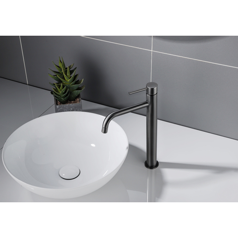 Fortifura Calvi Slim Mitigeur lavabo rehaussé monotrou Gun metal SW766539