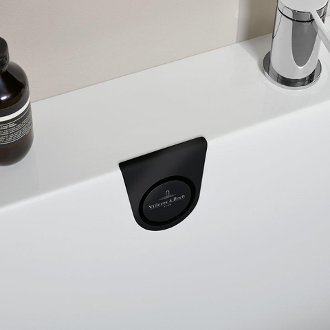 Villeroy & Boch Accessoires alimentation en eau intégrée dans le trop-plein noir mat SW1225141