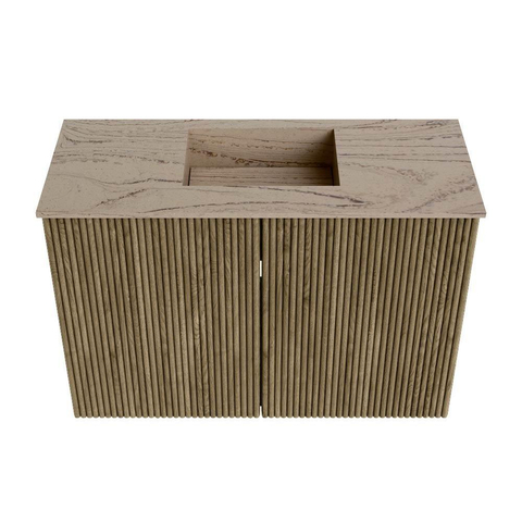 Mondiaz JOYA-DLUX 60cm toiletmeubel - kleur Dusk - Wastafel FAYE positie Midden Zonder kraangat kleur Arena. SW1425728