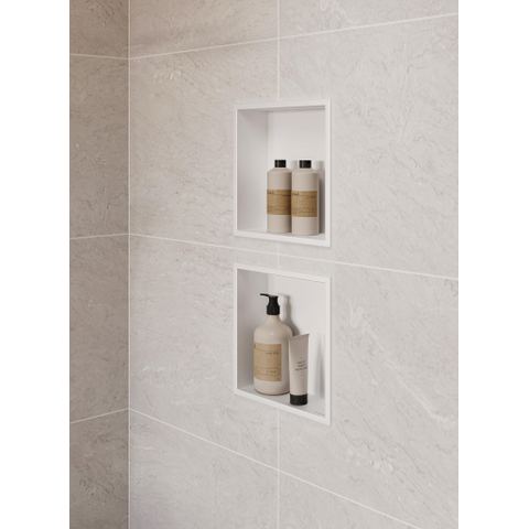Hansgrohe XtraStoris Original Inbouw Nis - 30x30x7cm - frame - mat wit SW1590464