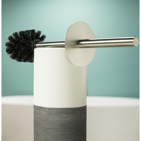 Sealskin Doppio Toiletborstel met houder Porselein Grijs CO361840514